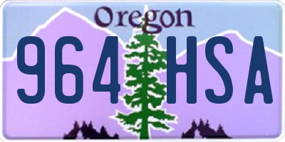 OR license plate 964HSA