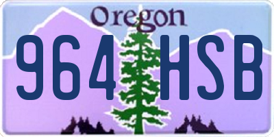 OR license plate 964HSB