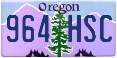 OR license plate 964HSC