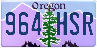 OR license plate 964HSR