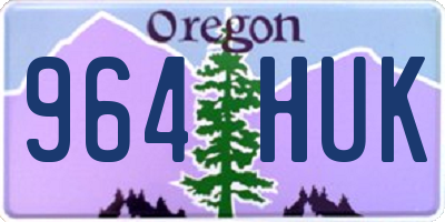 OR license plate 964HUK