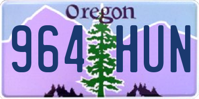 OR license plate 964HUN