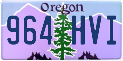 OR license plate 964HVI