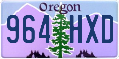 OR license plate 964HXD