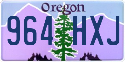 OR license plate 964HXJ