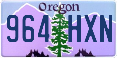OR license plate 964HXN