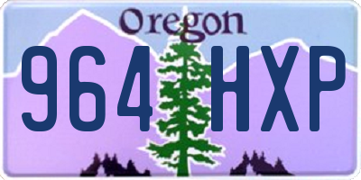 OR license plate 964HXP