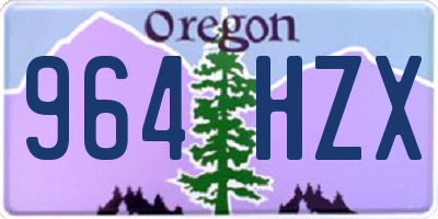 OR license plate 964HZX