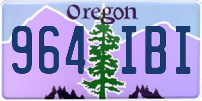 OR license plate 964IBI