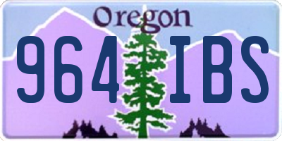 OR license plate 964IBS
