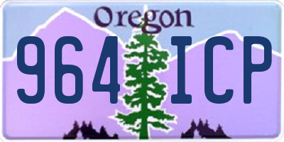 OR license plate 964ICP