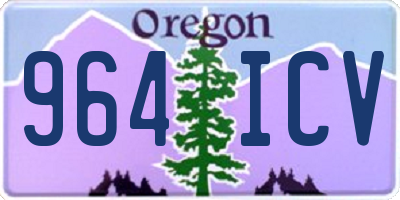 OR license plate 964ICV