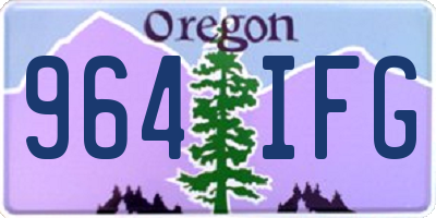 OR license plate 964IFG