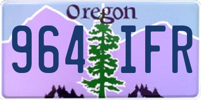 OR license plate 964IFR