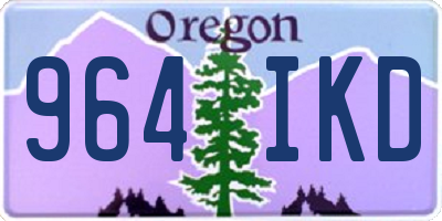 OR license plate 964IKD