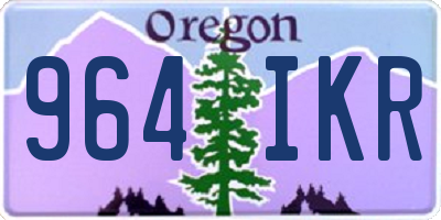 OR license plate 964IKR