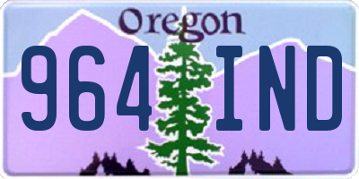 OR license plate 964IND