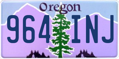 OR license plate 964INJ