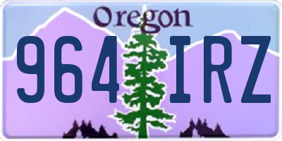 OR license plate 964IRZ