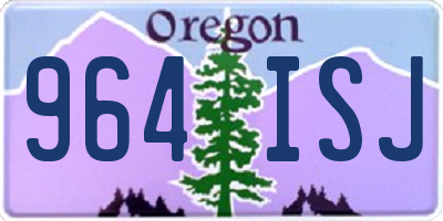 OR license plate 964ISJ
