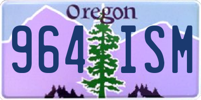 OR license plate 964ISM