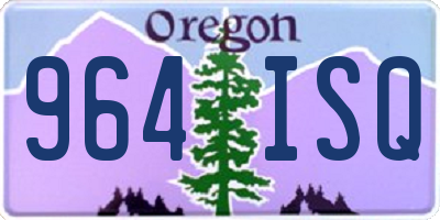 OR license plate 964ISQ