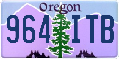 OR license plate 964ITB