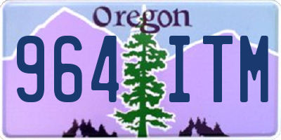 OR license plate 964ITM