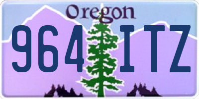 OR license plate 964ITZ
