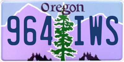 OR license plate 964IWS