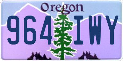 OR license plate 964IWY
