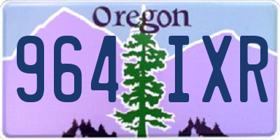 OR license plate 964IXR