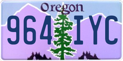 OR license plate 964IYC