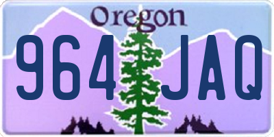 OR license plate 964JAQ