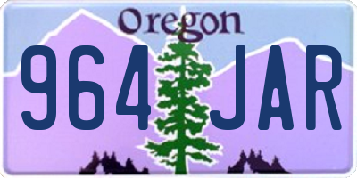 OR license plate 964JAR