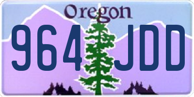OR license plate 964JDD