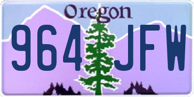OR license plate 964JFW