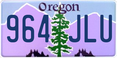 OR license plate 964JLU