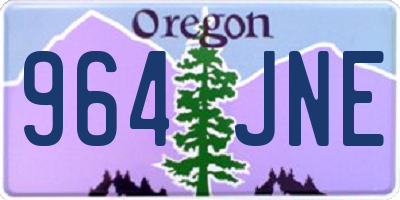 OR license plate 964JNE