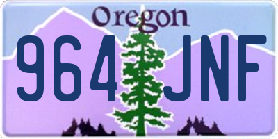 OR license plate 964JNF