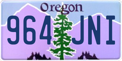 OR license plate 964JNI