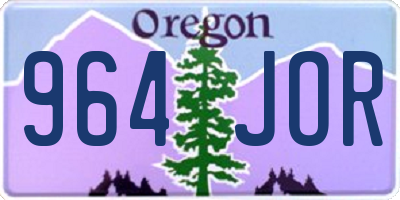 OR license plate 964JOR