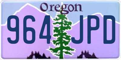 OR license plate 964JPD