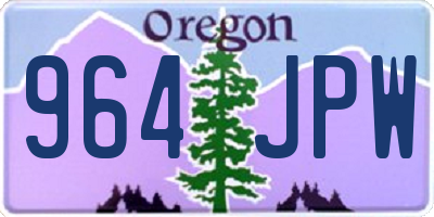 OR license plate 964JPW