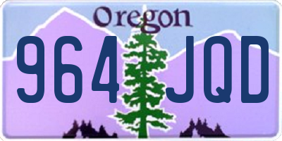 OR license plate 964JQD