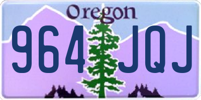 OR license plate 964JQJ