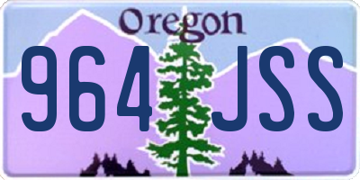 OR license plate 964JSS