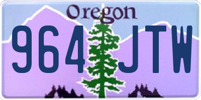 OR license plate 964JTW