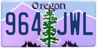 OR license plate 964JWL