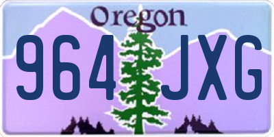 OR license plate 964JXG